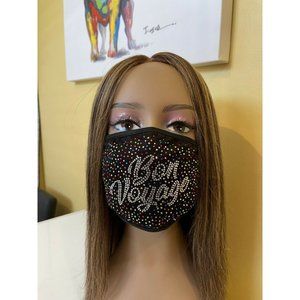 Cruise Bon Voyage Rhinestone Bling Face Mask
